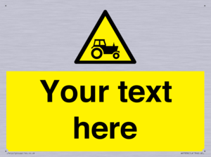 Custom warning farm machinery